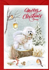 Biglietto di Natale Bichon