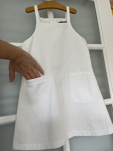Abito bianco waffle linea - , a