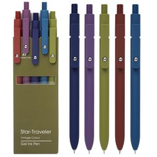 Gel Pens, 5 Pcs 0.5mm Quick