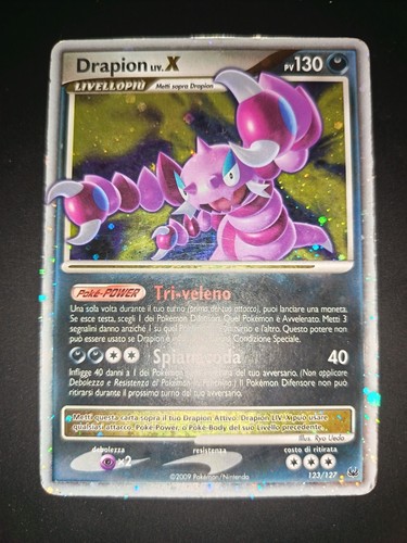 Carta pokemon drapion lv - pokemon,