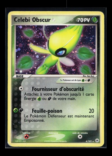Carte pokémon celebi obscur - pokémon,