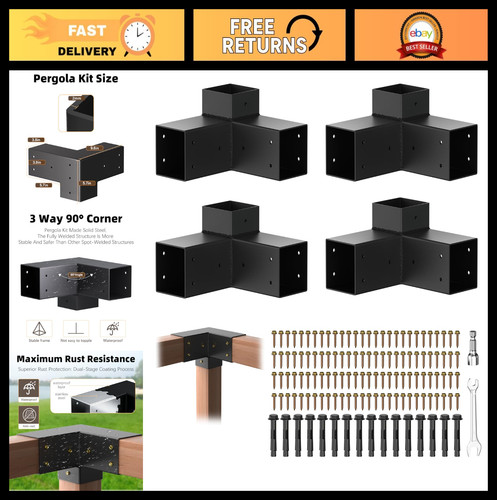 Kit staffe pergola 4x4 - kit,
