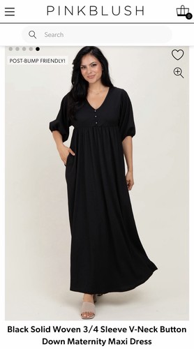 Abito premaman postpartum nero