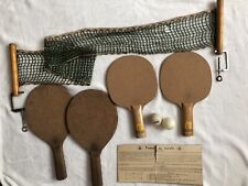 PING PONG - SET VINTAGE ANNI '50 “ARCOFALC" CON 2 RACCHETTE + RETE + PALLINE