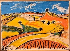 Alfredo Fabbri - "Senza titolo" - litografia 17/100 - 1990 ca