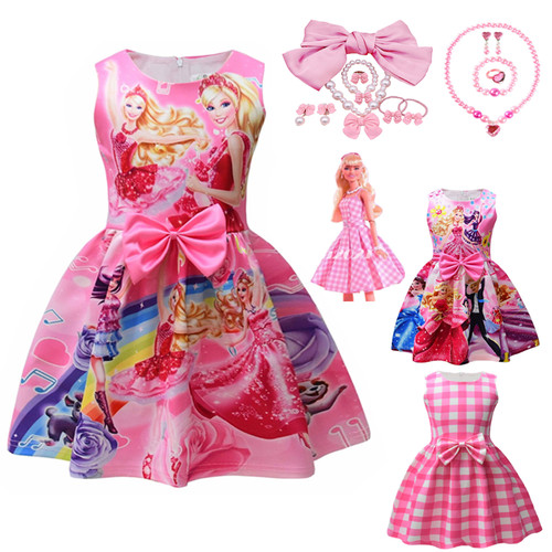 Costume barbi rosa bambina - costume,