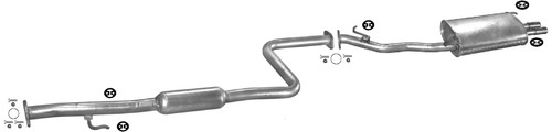 Silenziatore scarico rover 620 - rover,