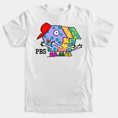 Maglietta vintage pbs - vintage,