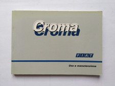 FIAT CROMA VARIE VERSIONI  LIBRETTO USO E MANUTENZIONE ORIGINALE  06/1987  (842)