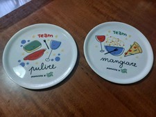 2 piatti per pizza Illustrati