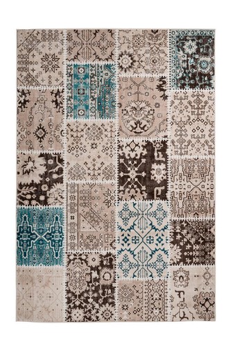 Tappeto patchwork pelo corto