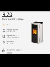STUFA A PELLET AD ARIA VENTILATA RAVELLI R70