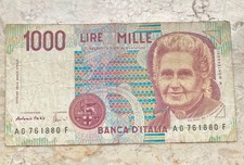 1000 lire montessori 1990