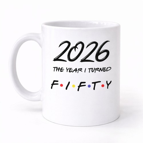 Funny 50th birthday mug gift - funny,