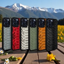 Custodia naturale Exotic Python per iPhone 15 Pro/15 Pro Max/15/15+ SkinBacker