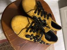 scarpe donna 35 platform gialle usate nuove