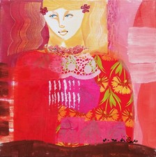 VITTORIO MARIA DI CARLO: Olio e Collage su Tela, Firmato, con Autentica+Archivio