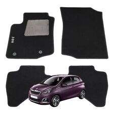 Set Tappeti in Moquette Adatti per PEUGEOT 108 dal 2014 - (con 2 Attacchi)