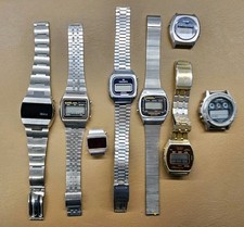 Lotto Orologi - Lcd Vintage Watch - For Parts - Casio,Citizen Etc..