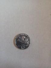 CITTA DEL VATICANO 5 LIRE 1934 "PIO XI" ARG. 835 GR. 5 DI. 23 Slendido