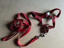 Pettorina da addestramento + guinzaglio in nylon rosso PetSafe per cane Tg. S/M
