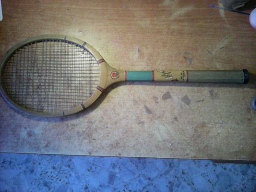 Antica racchetta da tennis - ,
