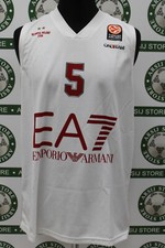 Maglia canotta basket OLIMPIA MILANO GENTILE TG L shirt maillot trikot jersey