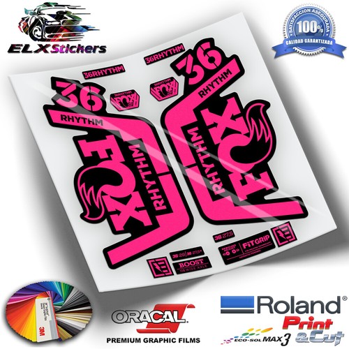 Pegatinas fluor horquilla fox - fluor,