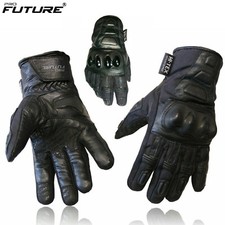 Leather motorcycle gloves - motorcycle,