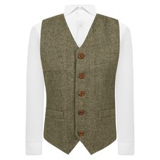 Gilet a spina di pesce verde