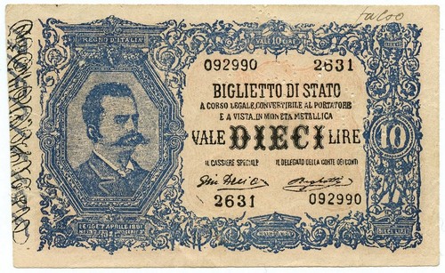 Lire falso epoca - lire, d'epoca