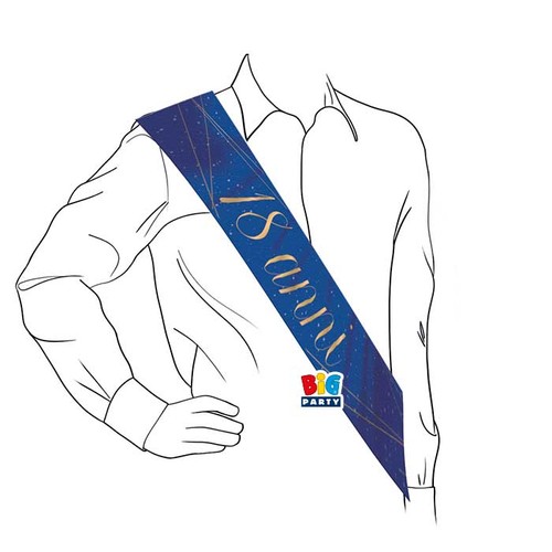 Fascia premiazione anni blu - 18,