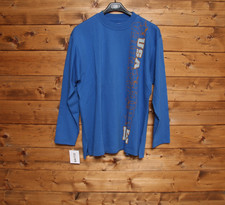 Felpa LEE  tg. M Nuovo (Sa1733) Blu Vintage Dead Stock