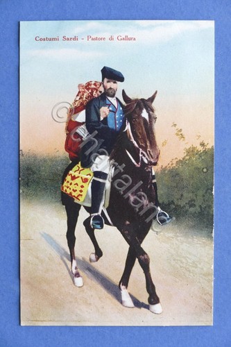 Cartolina costumi sardi - cartolina,