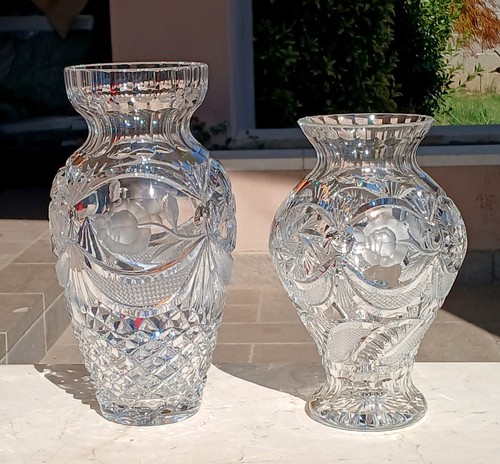 Coppia vaso cristallo - ,