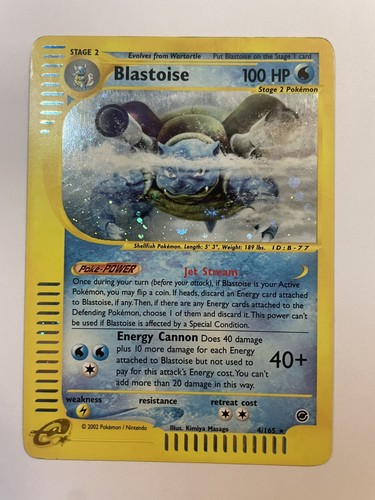 Blastoise 165 holo pokemon - blastoise, 4/165