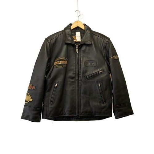 Giacca pelle con stemma - in,