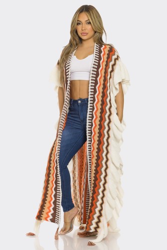 Maxi cardigan lungo boho - boho, aztec