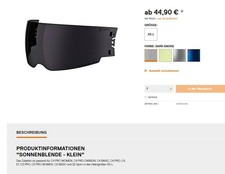 Parasole Schuberth C4Pro/ Women/ E1/ C3/ C3Pro/ C3 Pro/ S2 piccolo XS - L