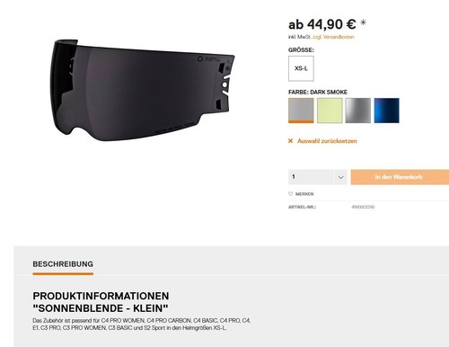 Aletta parasole schuberth - aletta,