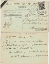 AVELLINO - PUBBLICITARIA COMMERCIALE - DITTA G. CAPUANO - VIAGG. 1929 -67729-