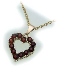 Pendente Con Granato In Oro