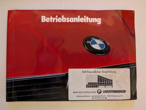 Manuale uso manutenzione bmw - manuale, e