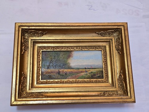 Quadro originale olio legno - su,