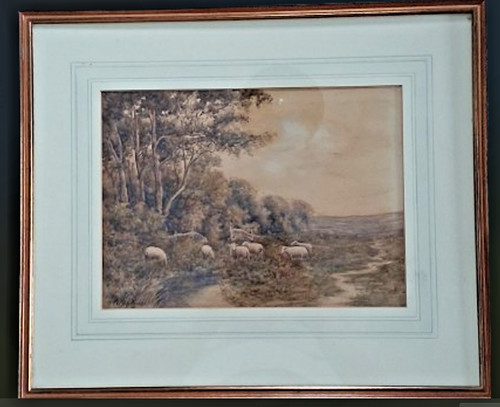 Antico paesaggio acquerello