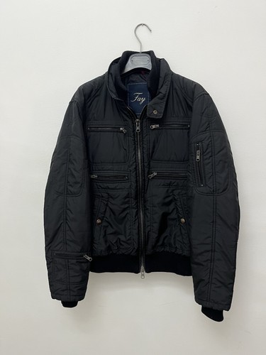 Fay giacca bomber uomo nera - fay, m