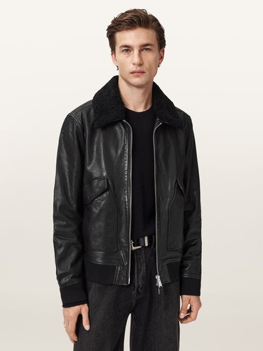 Giubbotto bomber uomo nero
