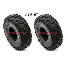 COPPIA GOMME QUAD 4.10-6  PNEUMATICI RUOTE 4 pollici mini quad 2 Tempi RICAMBI