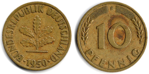 Germania pfennig 1950 - germania,