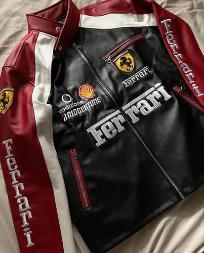 Giacca corsa ferrari pelle - giacca,